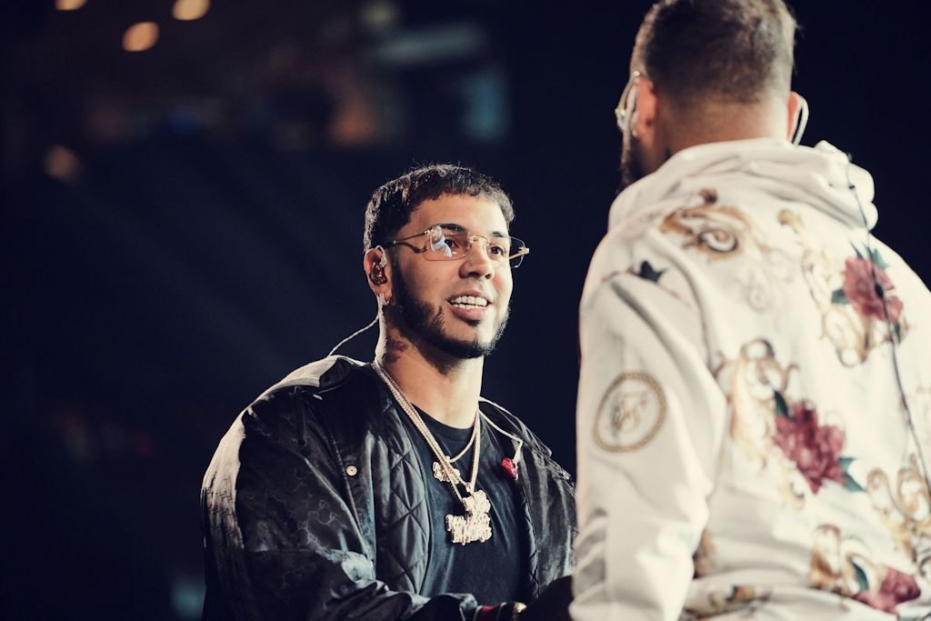 Anuel AA y Farruko Premios Juventud Reharsals 2019