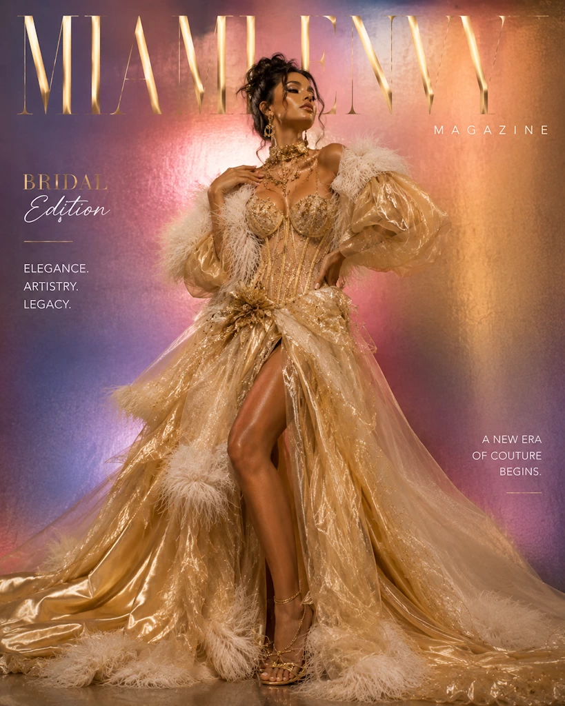 Miami Envy bridal couture cover two