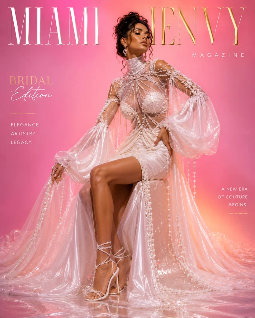 Miami Envy bridal couture cover three