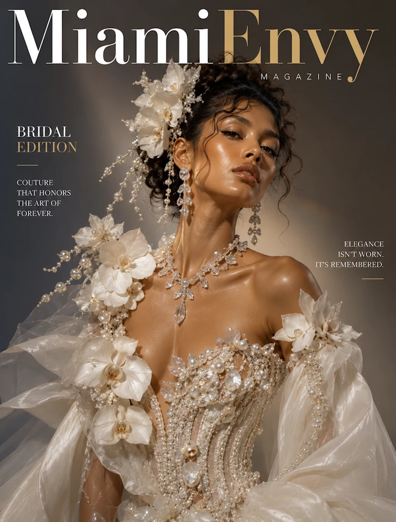 Miami Envy bridal couture cover by Susana Lucia