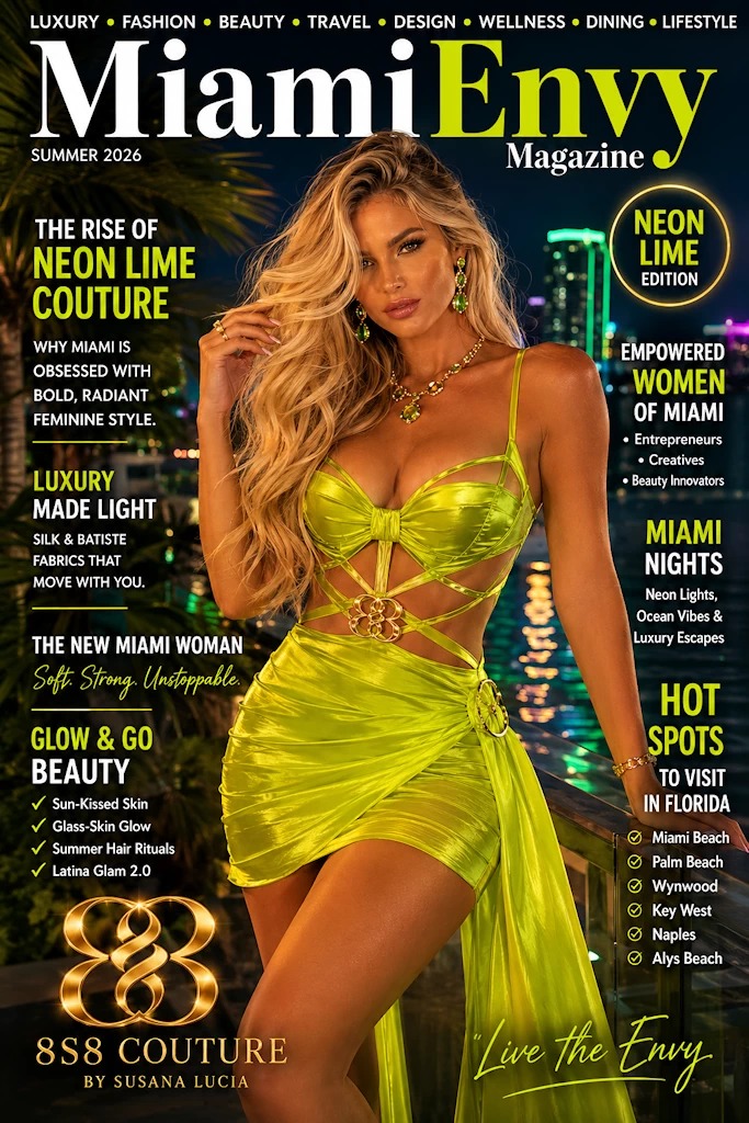 8S8 Neon Lime Couture Dress