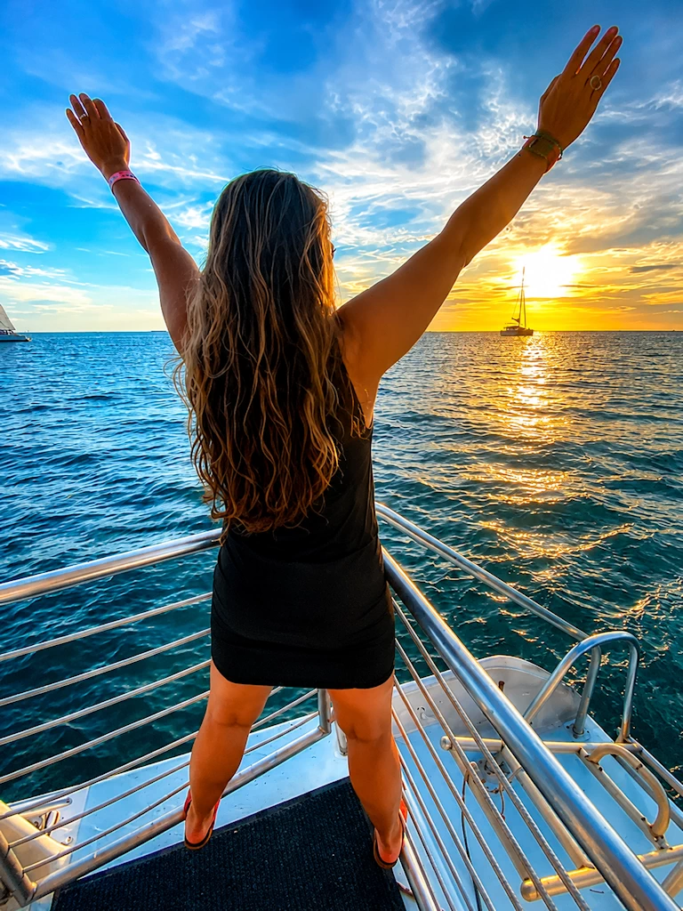 Lifestyle image celebrating positivity and freedom