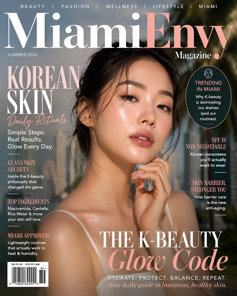 Miami Envy Magazine Korean skin beauty cover