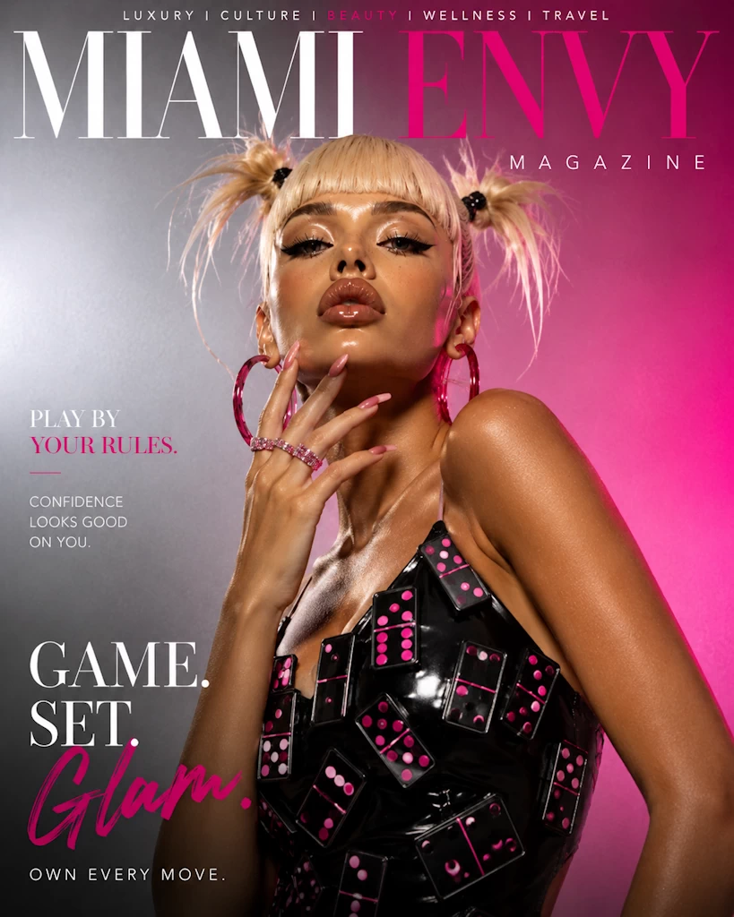 Domino couture by Susana Lucia for Miami Envy Magazine