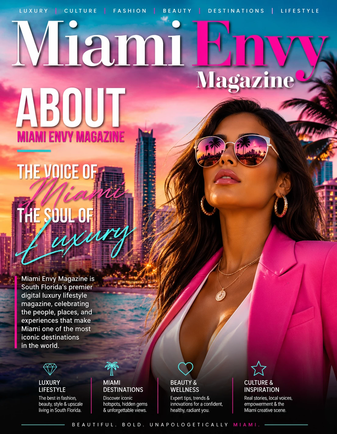 Miami Envy Magazine luxury Florida lifestyle cover