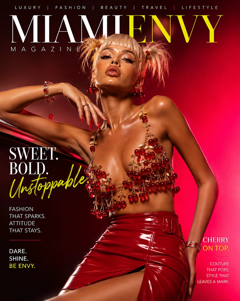 Miami Envy crystal cherry couture fashion cover