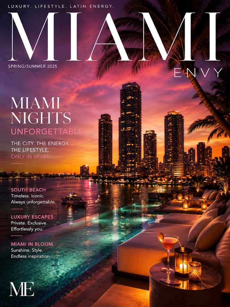 Miami luxury rooftop lifestyle and tropical city energy