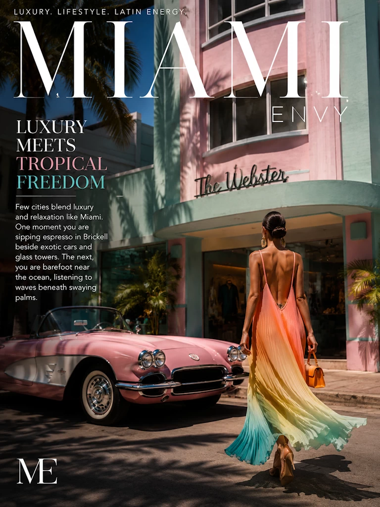 Miami luxury tropical freedom ocean beach fashion and lifestyle